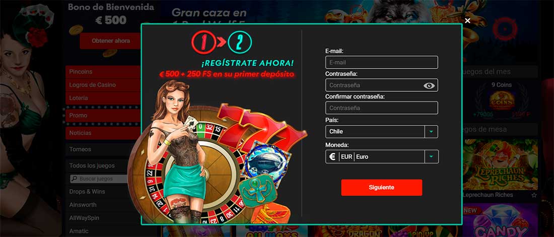 Registrate pin up casino
